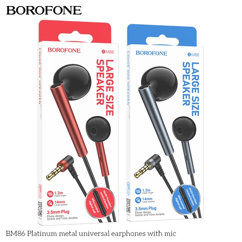 Tai nghe có dây 3.5 BOROFONE BM86 chính hãng [BH 1 năm]
