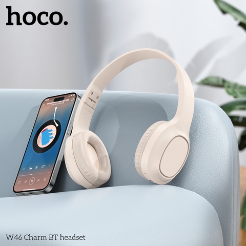 Tai nghe bluetooth HOCO W46 headphone chụp tai siêu đẹp chính hãng [BH 1 năm]