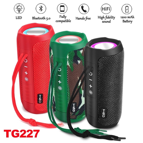 Loa bluetooth TG-227 có đèn led vs dây đeo nghe siêu hay chính hãng [BH 6 tháng] / pktn sale