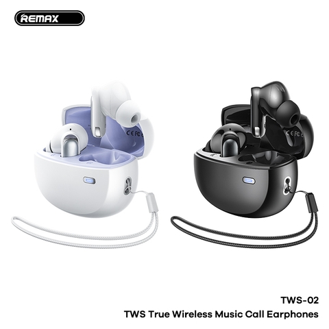 Tai nghe bluetooth REMAX TWS-02 tai nghe True Wireless mẫu airpods siêu đẹp