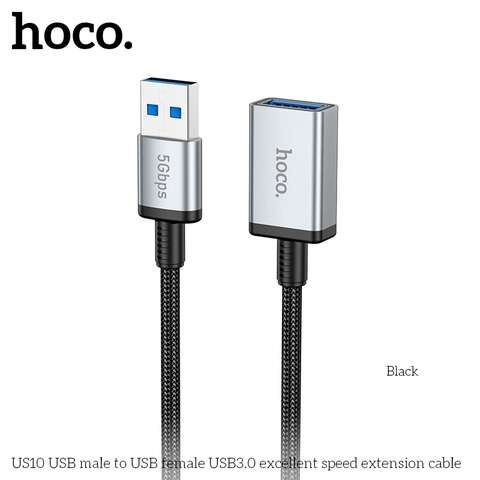 Cáp sạc nhanh Hoco US10 USB ra USB 3.0 chui cái nối dài truyền dữ liệu tốc độ cao 5Gbps usb 3.0 dài 50cm chính hãng [Bh 1 Năm]