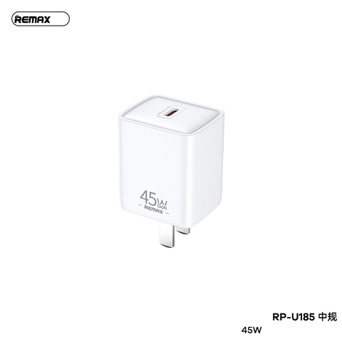 Cóc sạc nhanh 45w Remax RP-U185 CN 1 cổng type C sạc nhanh 45w chính hãng [BH 1 Năm]