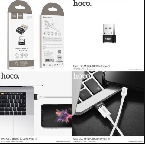 Bộ chuyển đổi HOCO UA6 chuyển cổng USB ra Type C chính hãng