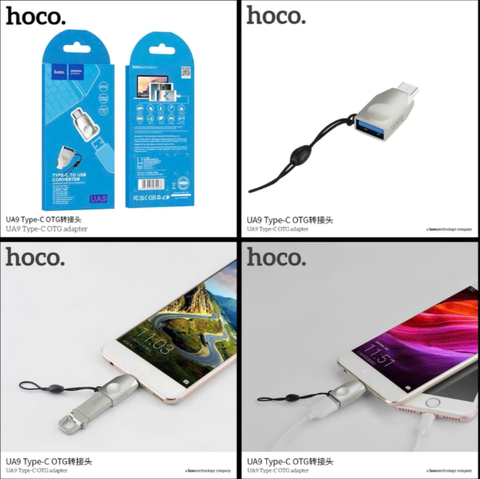 Bộ chuyển đổi HOCO UA9 OTG Type C ra USB siêu tiện lợi