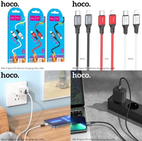 Cáp sạc nhanh 20w HOCO X86 (c-l) Type C ra Iphone Lightning chính hãng [BH 1 Năm]