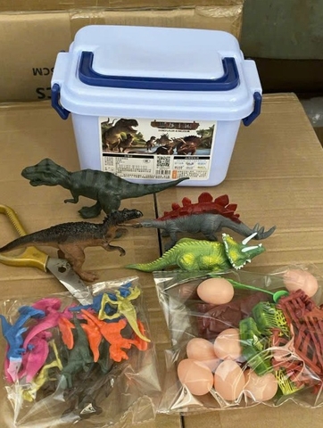 Thùng quà tặng mô hình khủng long NHỎ 46 chi tiết cho bé [BH: NONE] 1l9d10