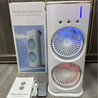 Quạt phun sương 2 lồng cao cấp có remote [BH Test]