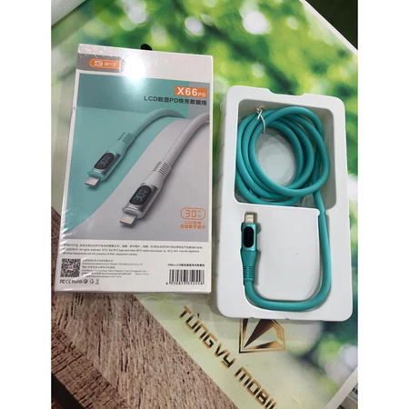 Cáp sạc nhanh 30W BYZ X66 PD (c-l) Type C ra iPhone Lightning chính hãng [BH: 6 THÁNG]