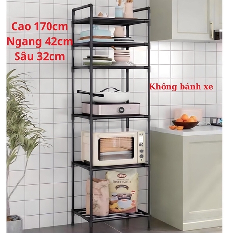 Kệ sắt 6 tầng sơn tĩnh điện đựng đồ dùng đa năng [BH: NONE]