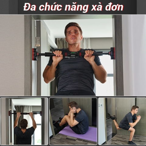 Thanh Xà đơn treo tường gắn cửa luyệ tập tại nhà 60-100cm [BH: NONE] t13