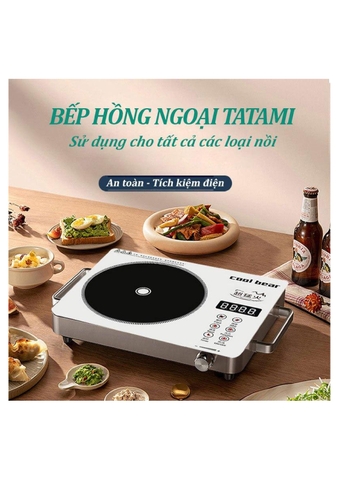 Bếp hồng ngoại COOL BEAR sử dụng tất cả các loại nồi [BH: 1 TUẦN]