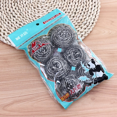 Combo 6 miếng cước chà xoong nồi GẤU TRÚC tiện lợi