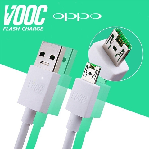 Cáp sạc nhanh Oppo VOOC chui micro hỗ trợ sạc nhanh VOOC