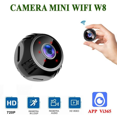 Camera mini ngụy trang W8 mẫu tròn nhỏ gọn hình ảnh HD giúp bảo vệ gia đình