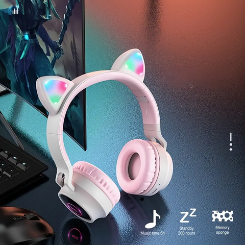 Tai nghe bluetooth HOCO W27 tai mèo chụp tai - headphone chính hãng [BH 1 năm]