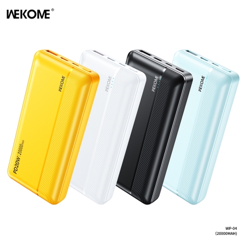 Pin sạc dự phòng WEKOME WP-04 20.000mAh sạc nhanh 20w chính hãng [BH 1 Năm]