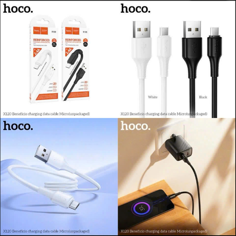 Cáp sạc nhanh 2.4A HOCO X120 Micro cáp usb ra Micro dây nhựa dài 1m chính hãng