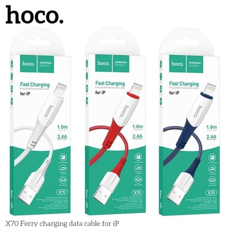 CÁP SẠC DÂY DÙ HOCO X70 USB RA TYPE-C DÀI 1M CHÍNH HÃNG [BH 1 NĂM]