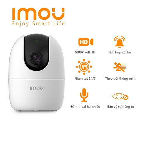 Camera IP Wifi IMOU A2 / A32EP 3Mp 1080P xoay đàm thoại 2 chiều chính hãng [BH 1 năm]