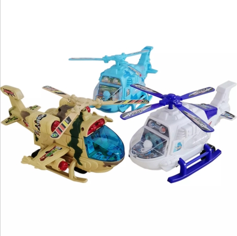 Đồ chơi mô hình máy bay trực thăng có nhạc và đèn cho bé 9l2 / pktn sale