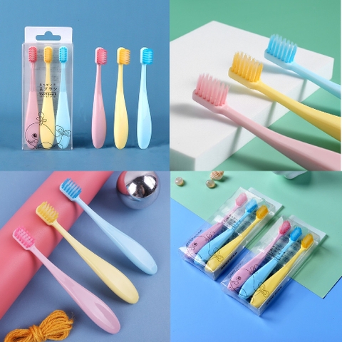 Combo 3 bàn chải đánh răng cho bé (dài 13cm)