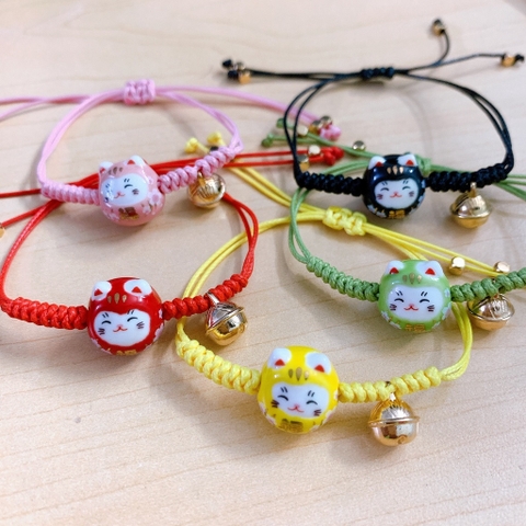 Vòng đeo tay lắc mèo may mắn cho bé / pktn sale
