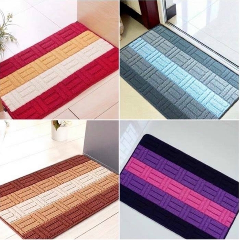Thảm nỉ lau chân đế chống trơn trượt chùi chân nhà bếp toilet siêu thấm hút