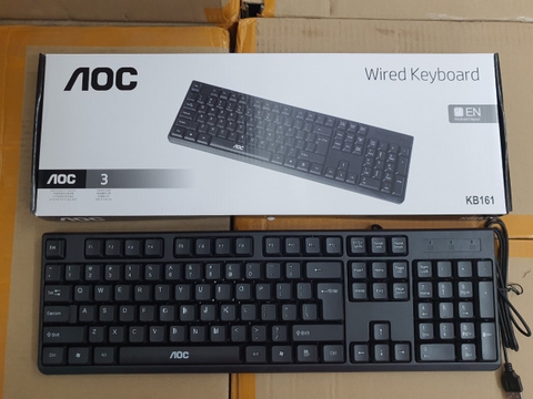 Bàn phím có dây AOC KB161 chính hãng [BH 3 Tháng] / pktn sale