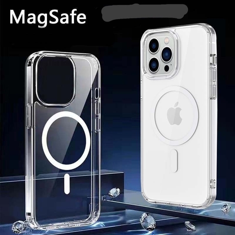 Ốp lưng cứng trong suốt Magsafe xịn cho iPhone 14 Pro