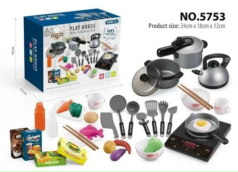 Bộ đồ chơi nấu ăn làm bếp cho bé 36 món