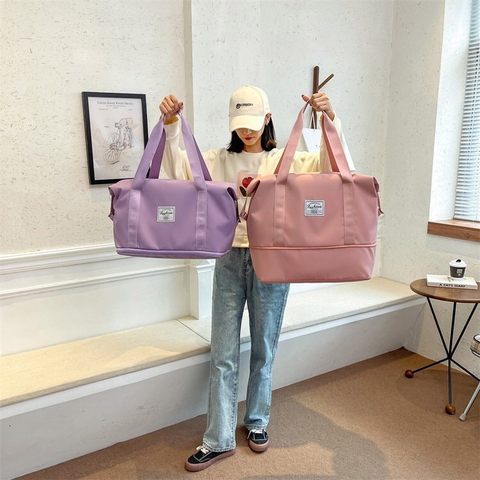 Túi du lịch thời trang nhiều màu đa năng 2 tầng Size 55*22*42 cm [BH: NONE]