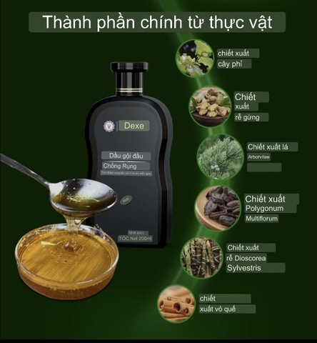 Dầu gội chống rụng tóc Thảo dược Dexe 200ml [BH: NONE] / pktn sale