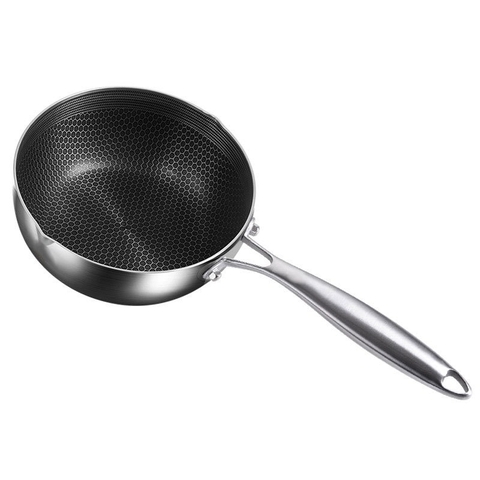 Chảo tổ ong NHỎ cán dài, SÂU LÒNG size 18cm [BH: NONE]