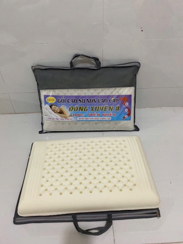 Gối cao su non 100% thiên nhiên chính hãng Đông Xuyên Á (xịn)  [BH: NONE]