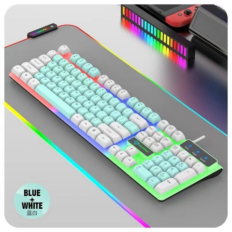 Bàn phím có dây DIVIPARD K730 MÀU XANH GIẢ CƠ cao cấp chính hãng [BH 1 Năm]