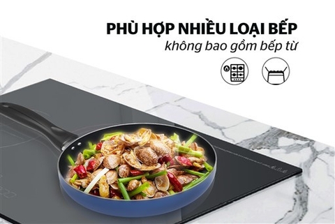 Chảo chống dính Sunhouse 2 lớp SV22 Size 22cm tay cầm nhựa [BH: NONE]