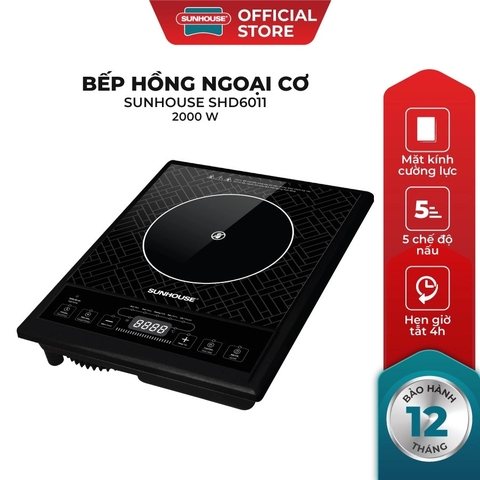 Bếp hồng ngoại cơ SH6011 2000w đa chức năng, dùng nhiều nồi tiện lợi [BH: 1 THÁNG]