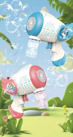 Súng bắn bong bóng 32 nòng CONTINUOUS BUBBLE thiết kế cánh thiên thần [BH: NONE]