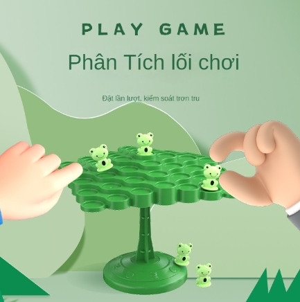 Trò chơi CÂY ẾCH CÂN BẰNG rèn luyện sự khéo léo, trí tuệ cho bé [BH: NONE]