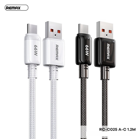 Cáp sạc nhanh 66w REMAX RC-C025 (Usb ra Type-C) chính hãng [BH 1 năm]