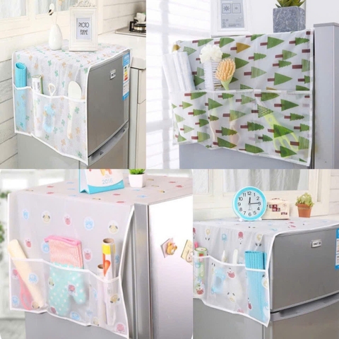 Tấm lót đầu tủ lạnh có ngăn đựng đồ dùng tiện dụng [BH: NONE] 1l9c10