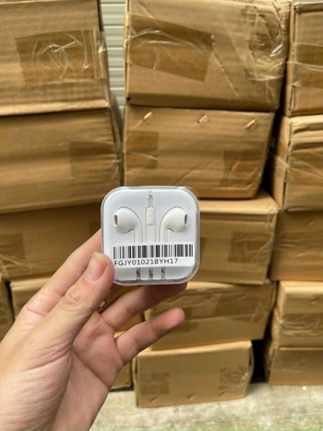 Tai nghe có dây 3.5 iPhone 6s QRCODE ĐEN màn phấn, âm thanh hay hơn màn đồng [BH: 1 THÁNG]