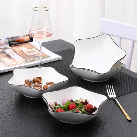 Đĩa sứ  NGÔI SÁO để trang trí decor món ăn phong cách Nhật bản [BH: NONE]
