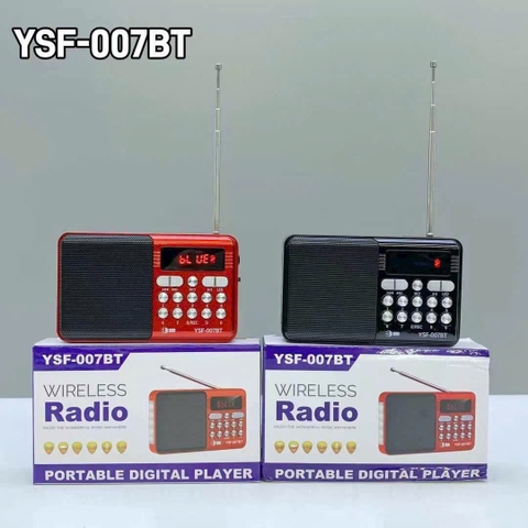 Loa Pháp YST-007bt có Bluetooth, thẻ nhớ, FM pin trâu kèm đèn pin chính hãng [BH 6 Tháng]