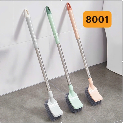 Bàn chải chà nhà vệ sinh, tolet 8001 inox tay cầm dài mẫu mới [NONE]