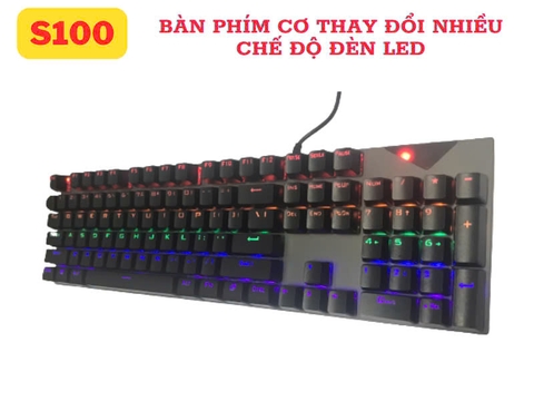 Bàn phím cơ không dây S100PRO chuyên game led [BH 1 năm]
