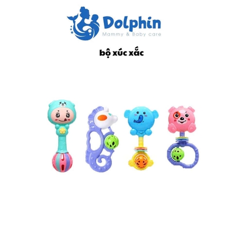 Bộ 4 món xúc xắc dolphin cho bé [BH: NONE]