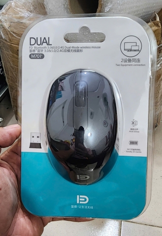Chuột không dây wireless+ Bluetooth DUAL M701Y mẫu chuột click silent siêu tiện lợi [BH 1 Năm]