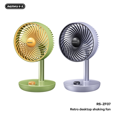 Quạt để bàn REMAX RS-ZF07 quạt có viên pin 3600mAh siêu trâu để bàn siêu đẹp
