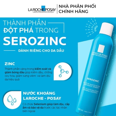 Xịt Khoáng La Roche Posay Serozinc 150ml